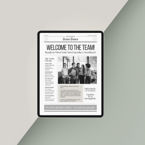 Editable New Hire Welcome Letter template — Canva digital download for onboarding new employees